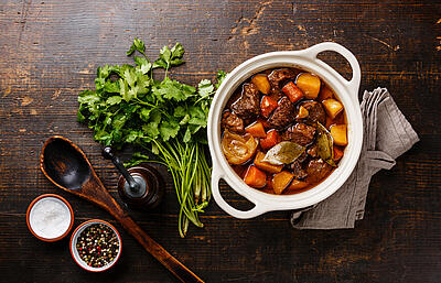 La recette du bœuf bourguignon du Castel Camping Château de l’Épervière