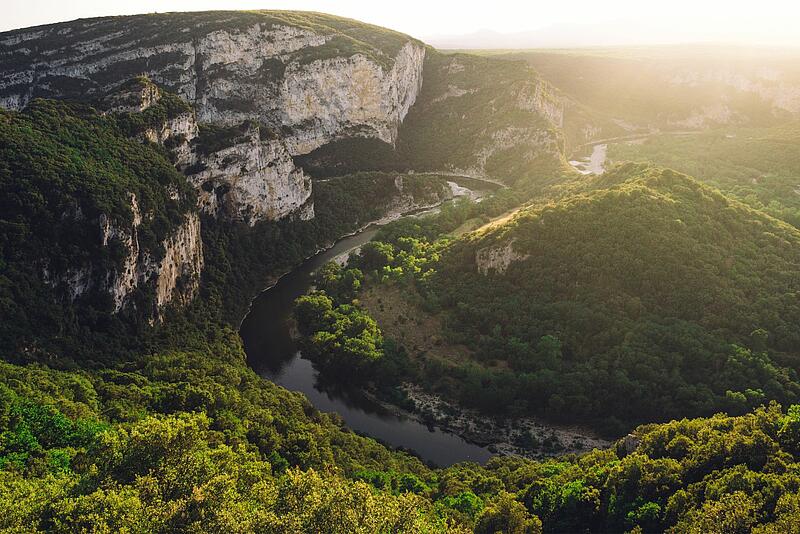 collines en Ardèche