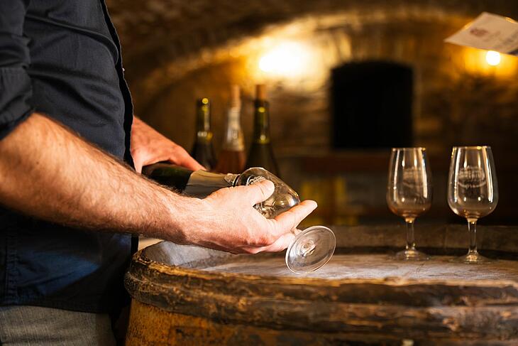 dégustation de vins au camping de l'Eperviere, en Bourgogne