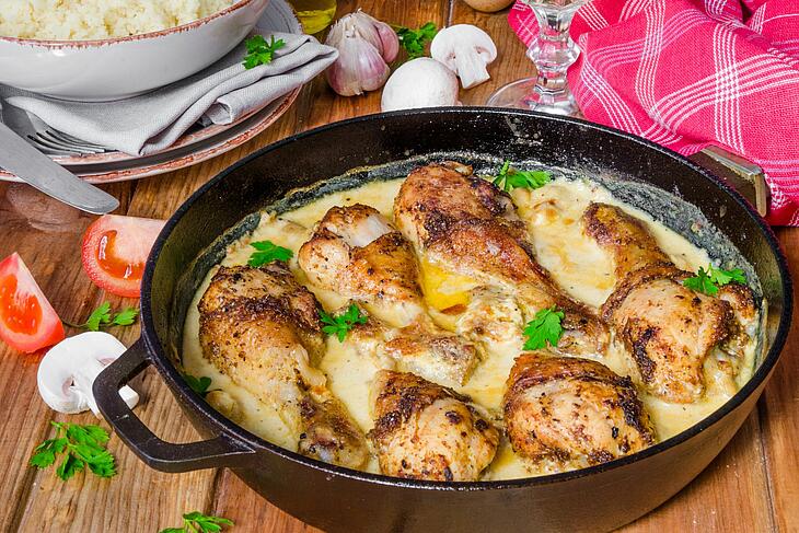 Poulet sauce Vallée d'Auge