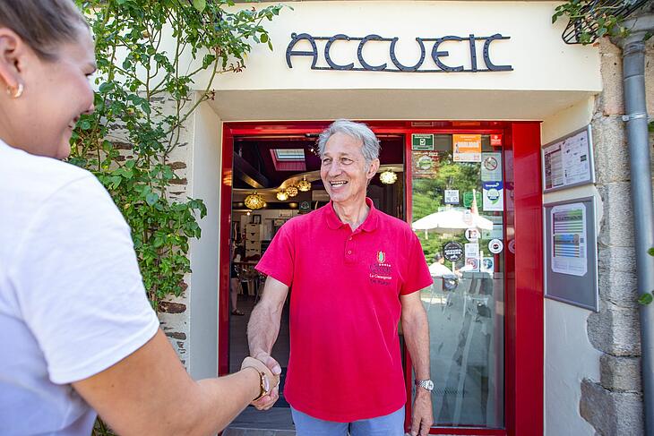 un accueil chaleureux à votre arrivée à la Garangeoire